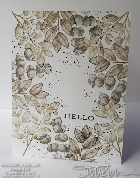 Simple Stamping Forever Fern Hello Card | Tracy Marie Lewis | www.stuffnthingz.com