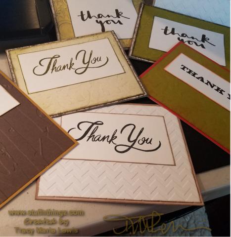 Nine Thank You Cards | Tracy Marie Lewis | www.stuffnthingz.com