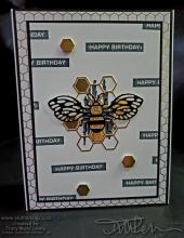 Retiring Masculine Bee Birthday Card | Tracy Marie Lewis | www.stuffnthingz.com