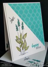 Dragonfly And Flowers Birthday Card | Tracy Marie Lewis | www.stuffnthingz.com