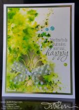 Green Sprinkles Happy Card | Tracy Marie Lewis | www.stuffnthingz.com