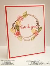 Swirly Thank You Stepped Up Card | Tracy Marie Lewis | www.stuffnthingz.com