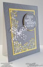 Gray And Yellow Dandelion Wishing Well Card | Tracy Marie Lewis | www.stuffnthingz.com