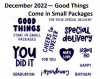 Paper Pumpkin - December 2022 - Good Things Come In Small Packages