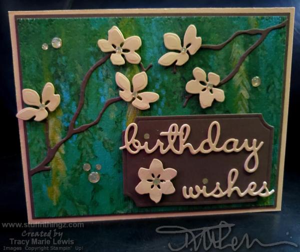 Retiring Green With Yellow Flowers Birthday Card | Tracy Marie Lewis | www.stuffnthingz.com