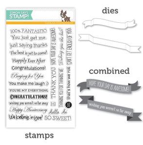 Simon Says DIE & STAMPS SET ALL OCCASION BANNERS | www.stuffnthingz.com