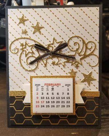 Beautiful New Year's Card Turned Calendar | Tracy Marie Lewis | www.stuffnthingz.com