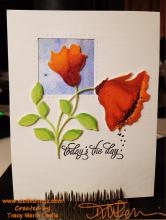 Blooming Poppies with Copics | Tracy Marie Lewis | www.stuffnthingz.com