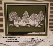Multilayer Masculine Trees Card | Tracy Marie Lewis | www.stuffnthingz.com