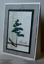 Simple Masculine Tree Thanks Card | Tracy Marie Lewis | www.stuffnthingz.com