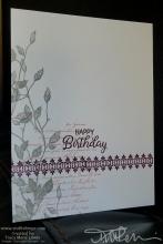 Gray And BlackBerry Birthday Card Two Ways | Tracy Marie Lewis | www.stuffnthingz.com
